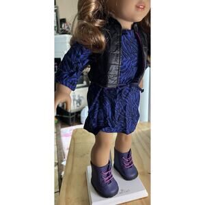 American Girl Doll Truly Me #92 Zebra Print Meet Outfit, Vest, And Boots